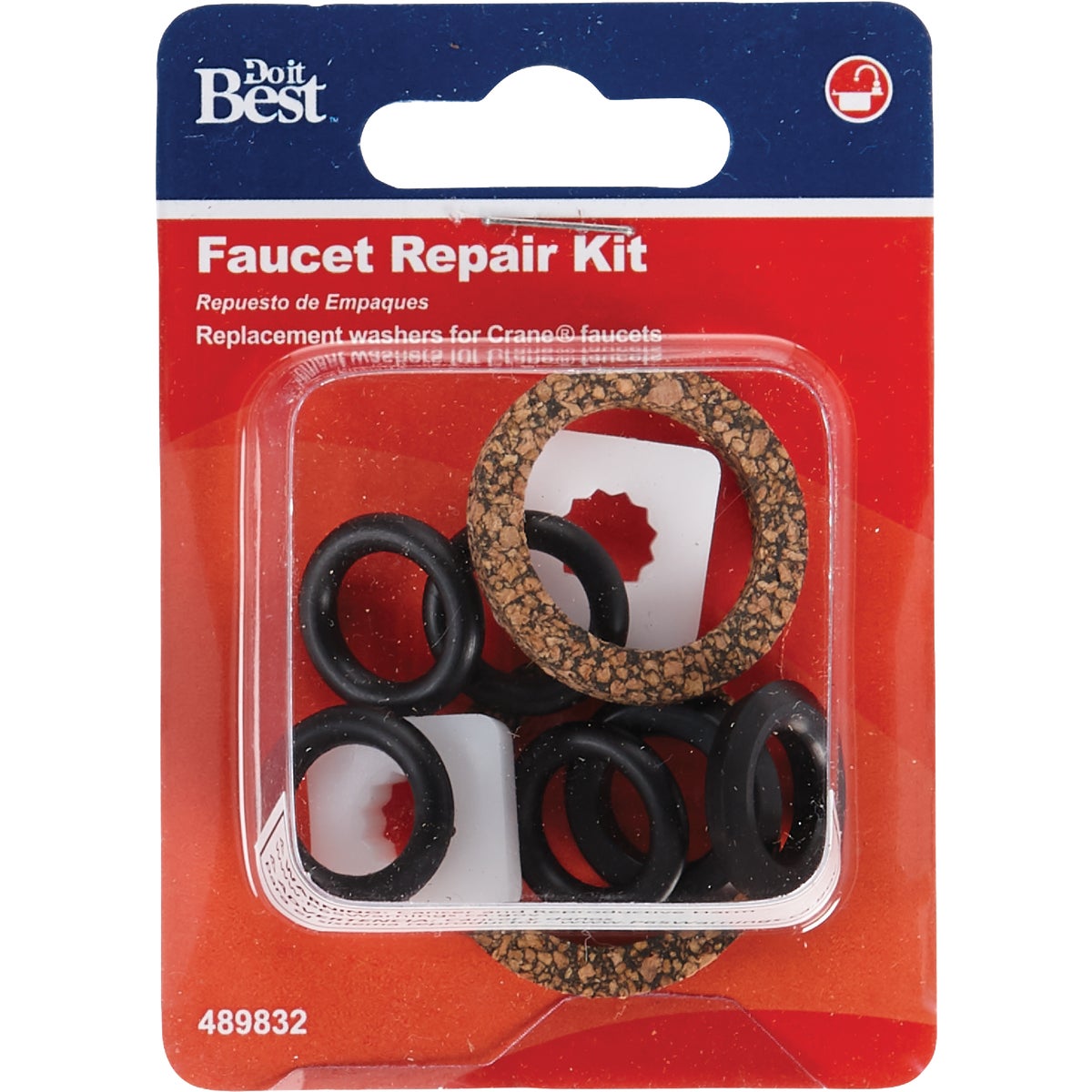 Do it Best Crane, Replacement Rubber, Plastic, Metal, Fiber Faucet Repair Kit Image 2