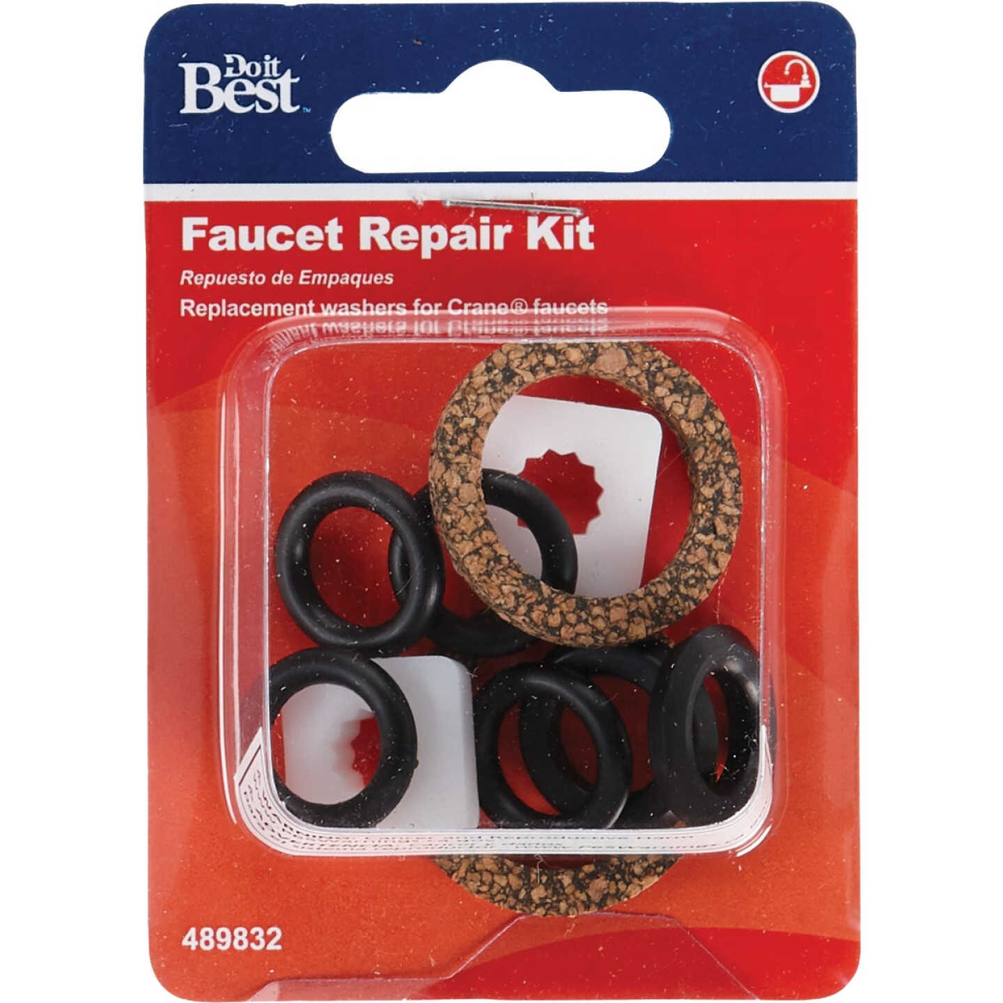 Do it Best Crane, Replacement Rubber, Plastic, Metal, Fiber Faucet Repair Kit Image 2