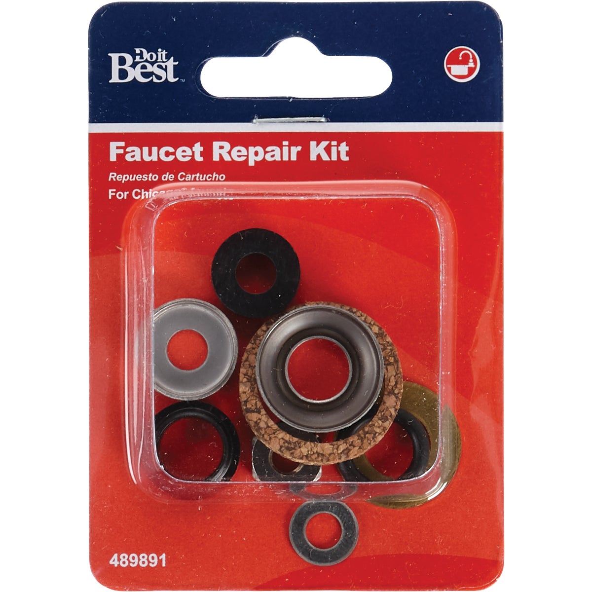Do it Best Chicago Rubber, Metal, Fiber Faucet Repair Kit Image 2
