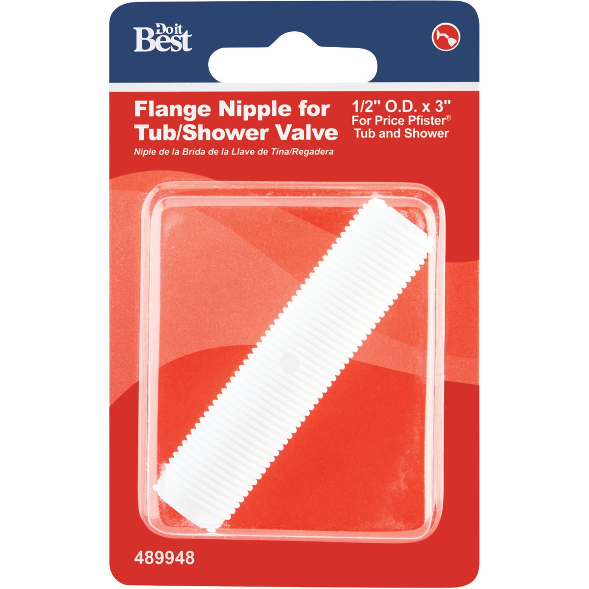 Do it 1/2 In. x 3 In. Plastic Flange Nipple Image 2