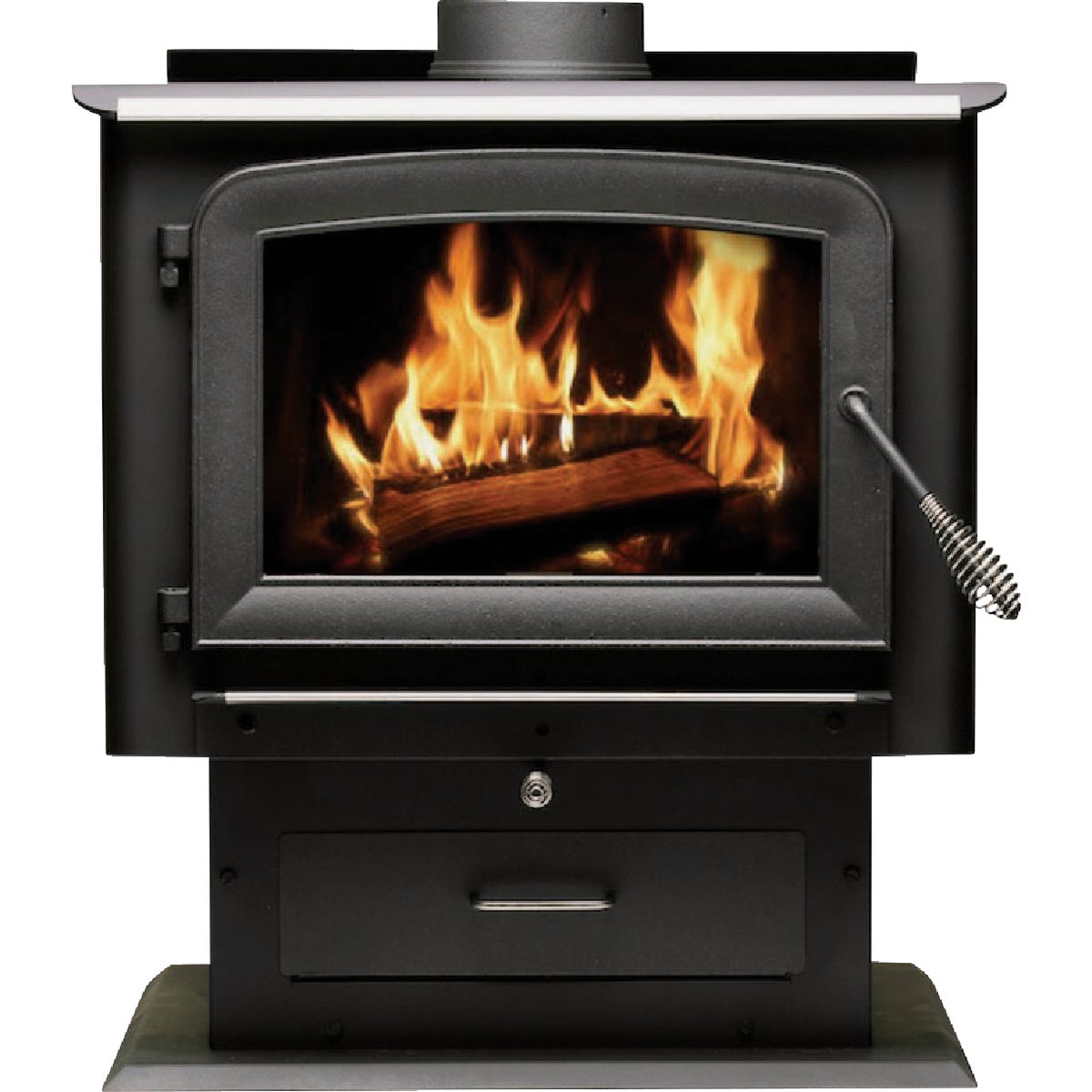 US Stove Ashley 2500 Sq. Ft. Pedestal Wood Stove