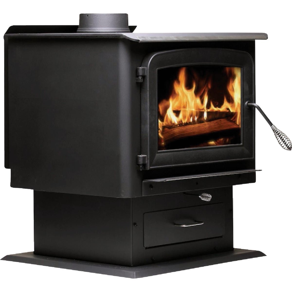 US Stove Ashley 2500 Sq. Ft. Pedestal Wood Stove Image 2