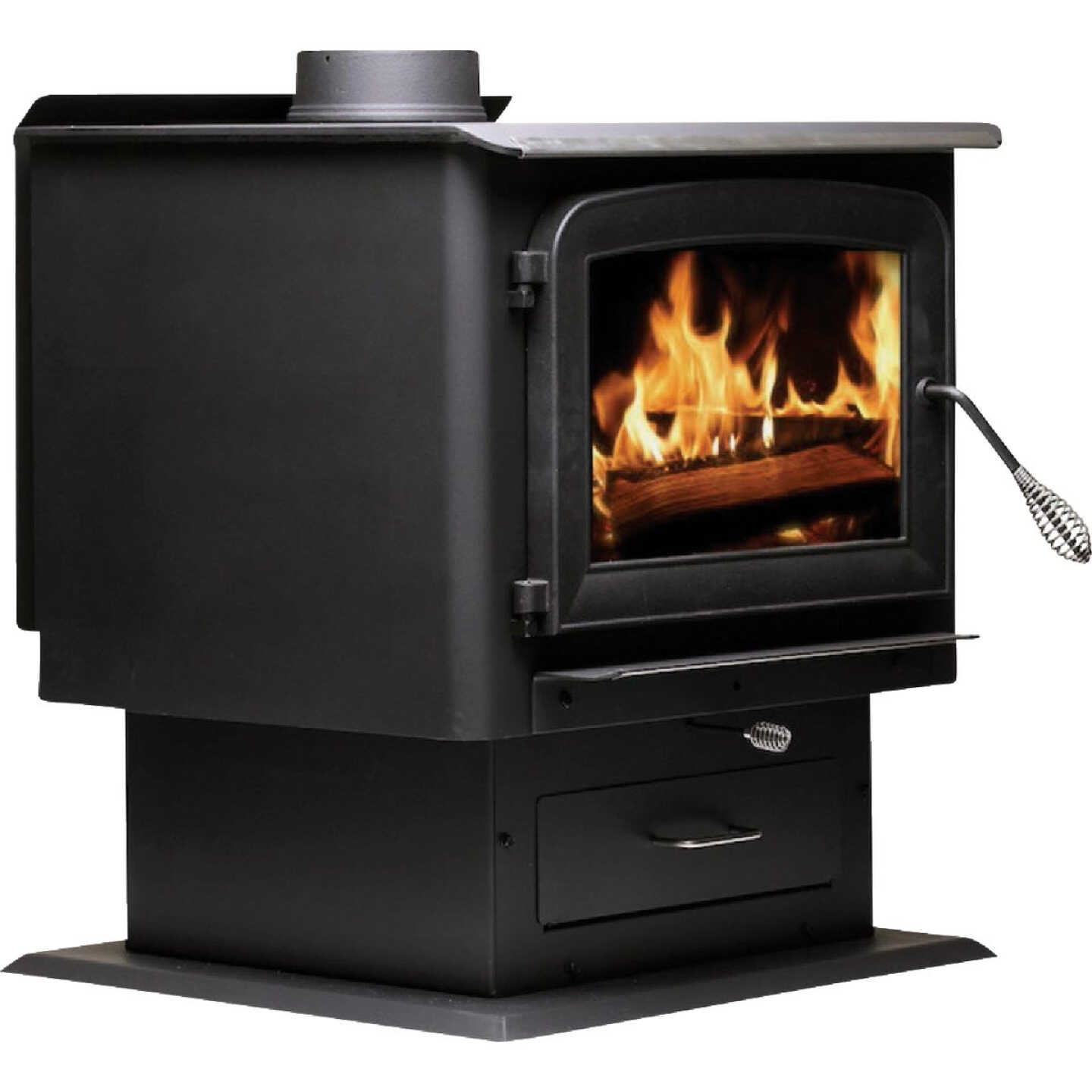 US Stove Ashley 2500 Sq. Ft. Pedestal Wood Stove Image 2