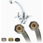 Fluidmaster Fits-All 16 In. L. Stainless Steel Faucet Connector Image 2