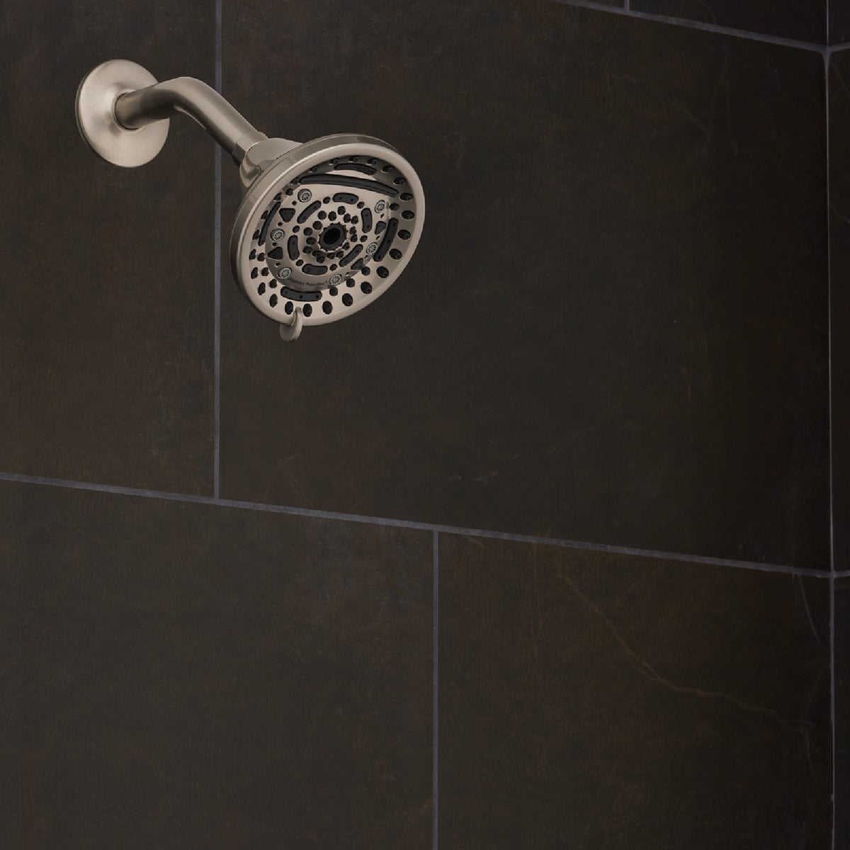 Oxygenics PowerMax 9-Spray 1.8 GPM Fixed Shower Head, Brushed Nickel Image 2