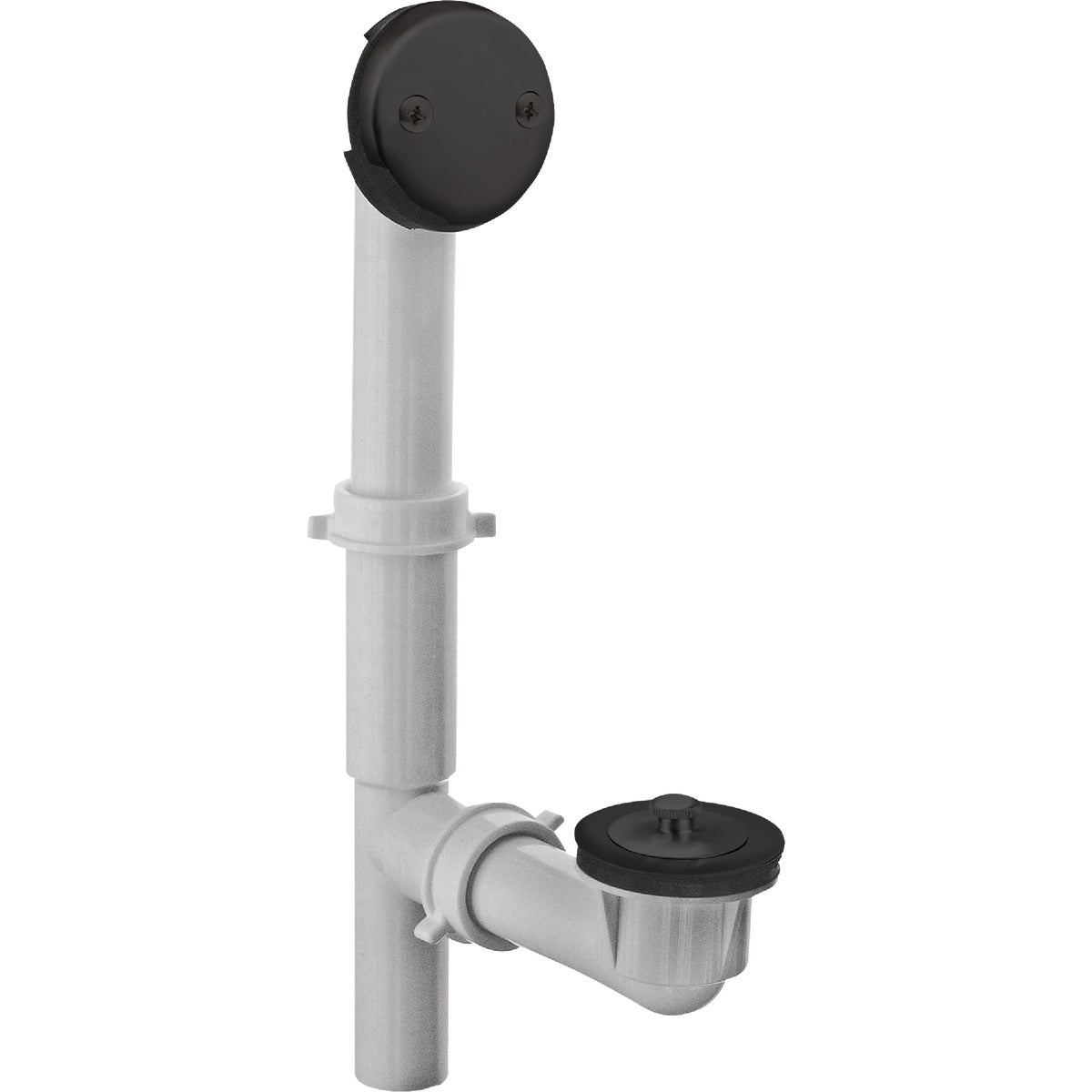 Danco Twist & Turn Tub Drain Kit with Matte Black Trim