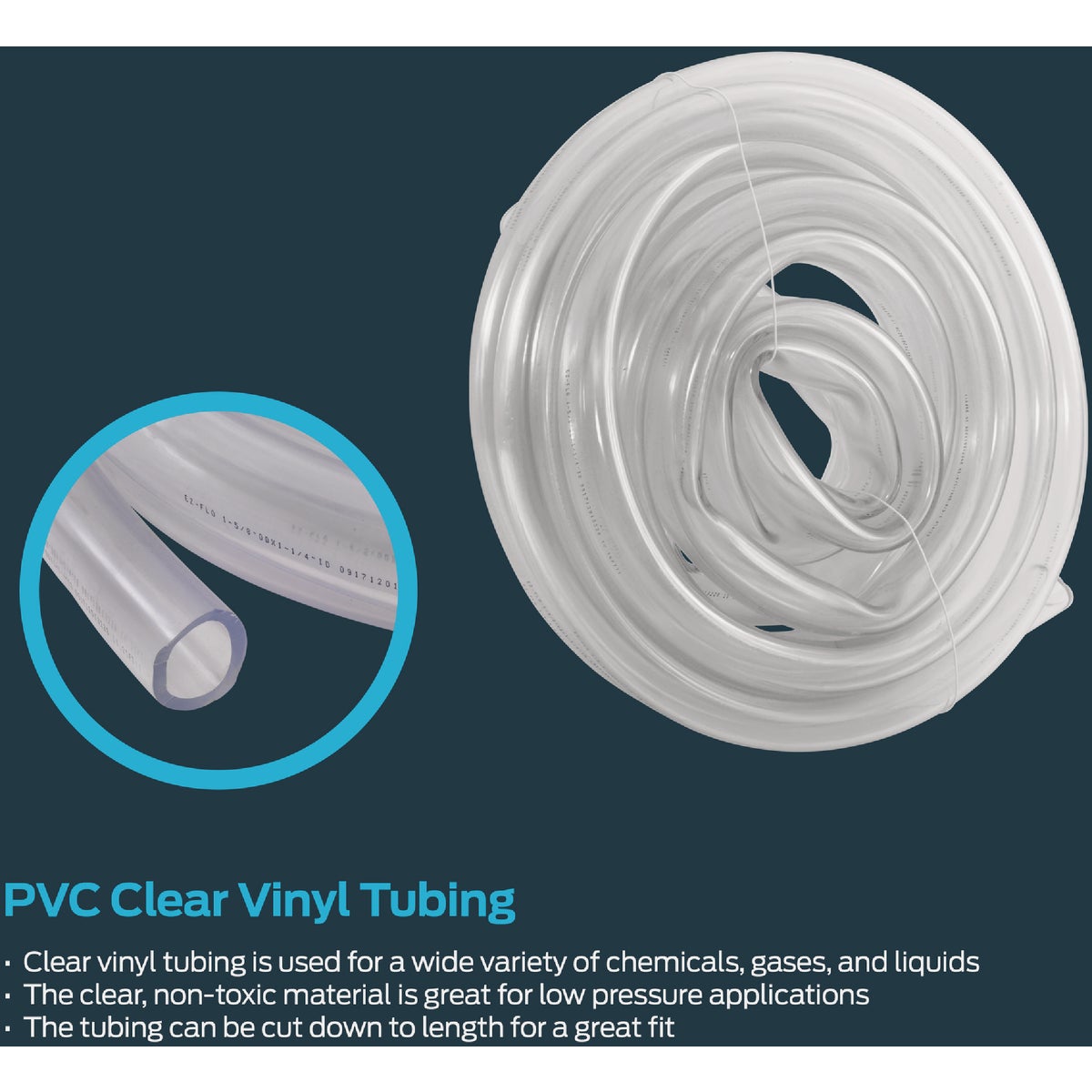 Eastman EZ-Flo 25 Ft. Clear Vinyl Tubing 1/4 In. ID x 1-5/8 In. OD Image 3