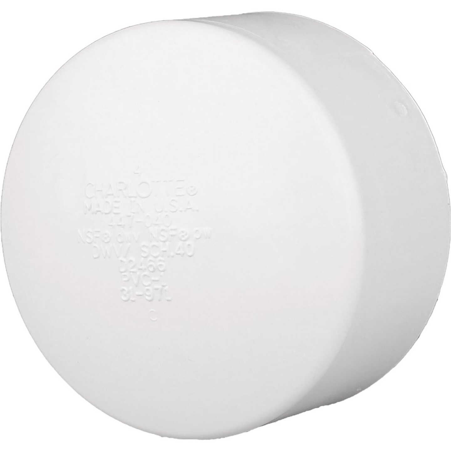 Charlotte Pipe 6 In. Schedule 40 DWV Hub Cap PVC Cap Image 1