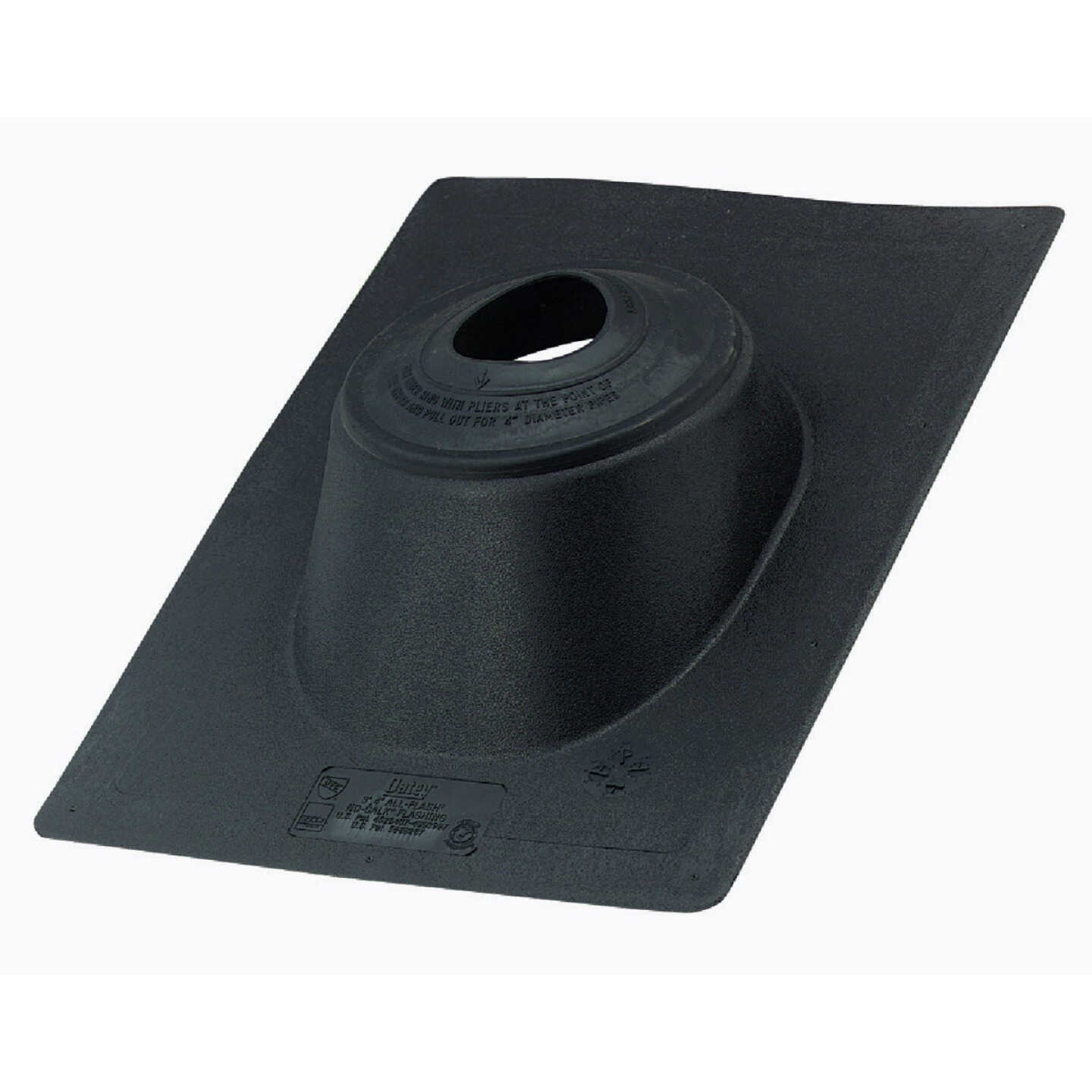 Oatey All-Flash No-Calk 3 In. to 4 In. Thermoplastic Roof Pipe Flashing Image 1