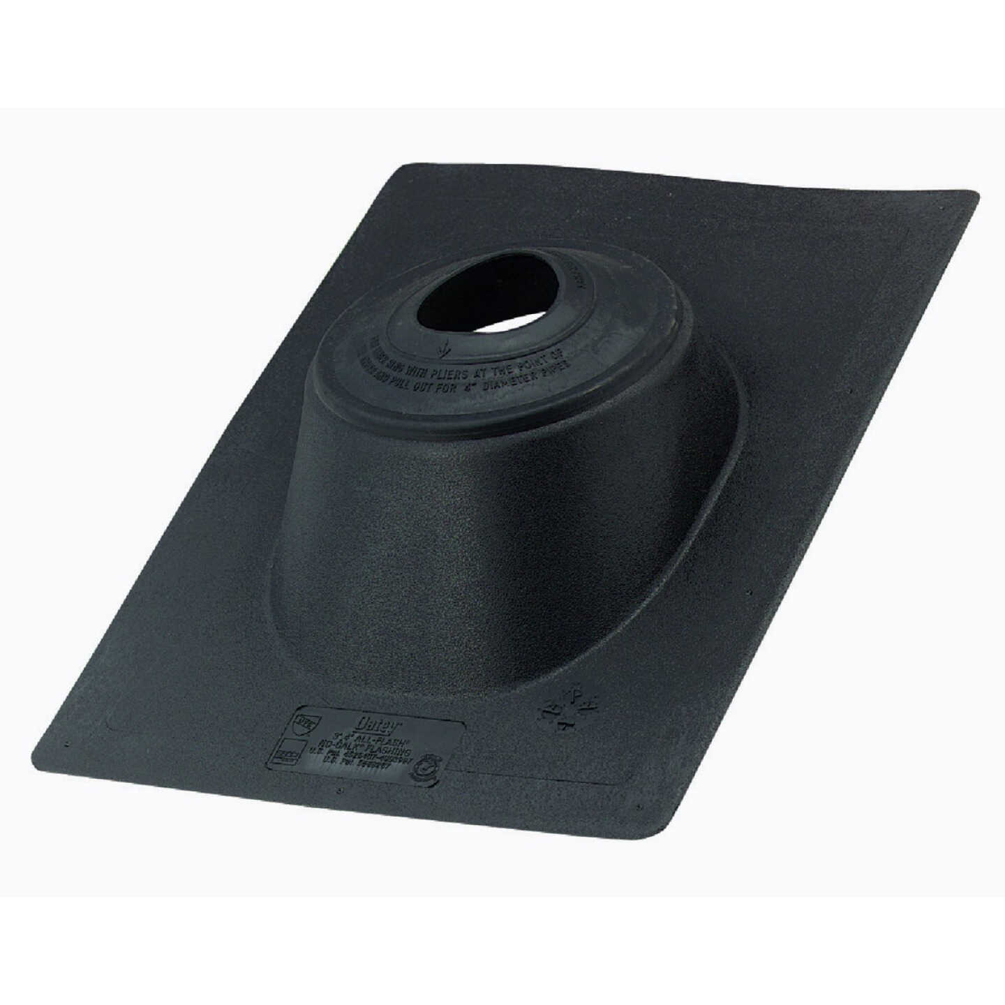 Oatey All-Flash No-Calk 3 In. to 4 In. Thermoplastic Roof Pipe Flashing Image 1