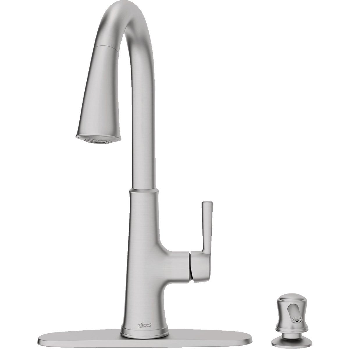 American Standard Maven 1-Handle Lever Pull-Down Kitchen Faucet with Soap Dispenser, Stainless Steel Image 5