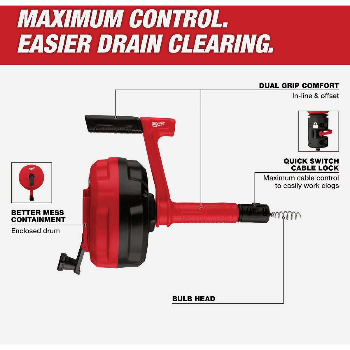 Milwaukee 25 Ft. Hand Auger Image 2
