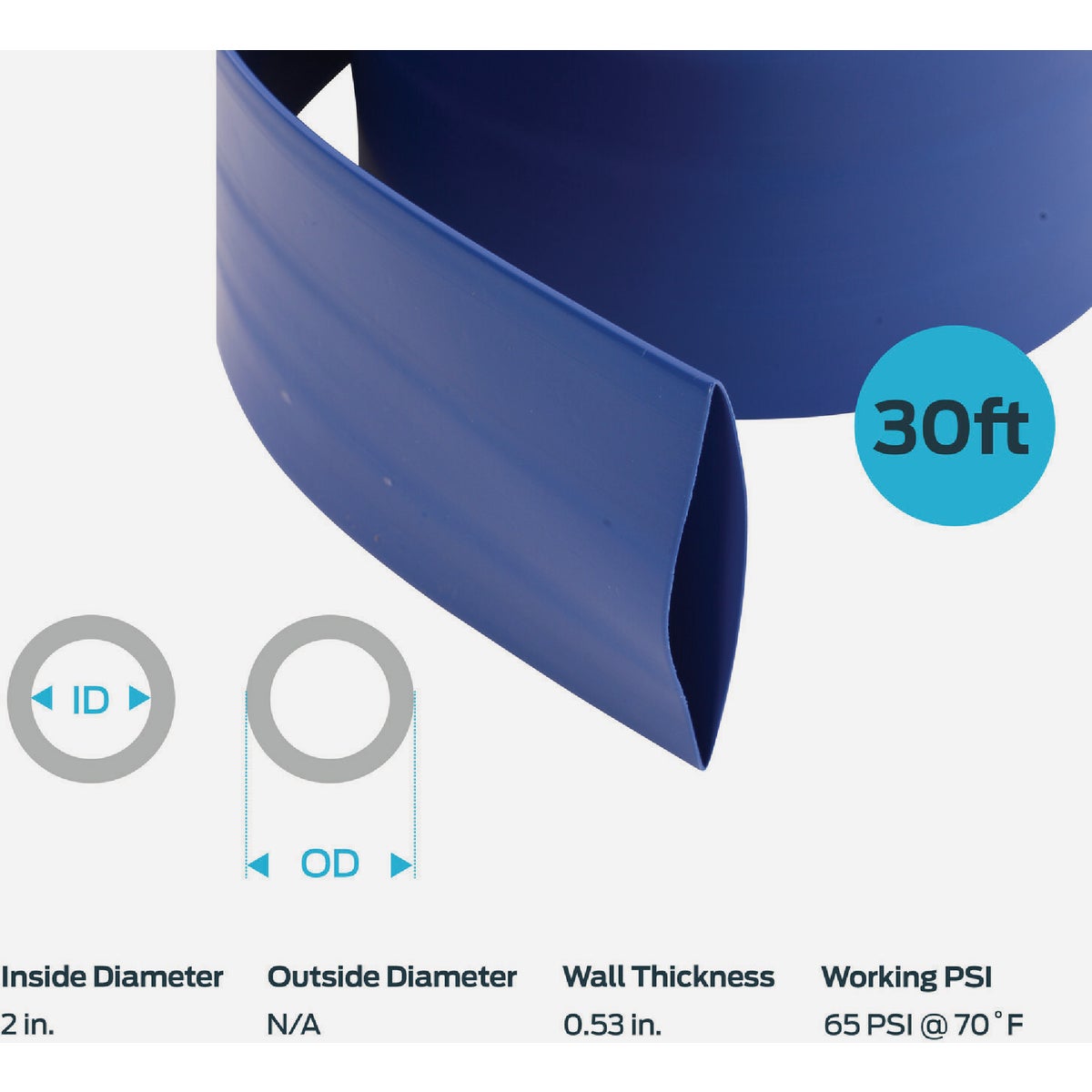 EZ-Flo 30 Ft. x 2 In. ID Flat Discharge Hose Image 6
