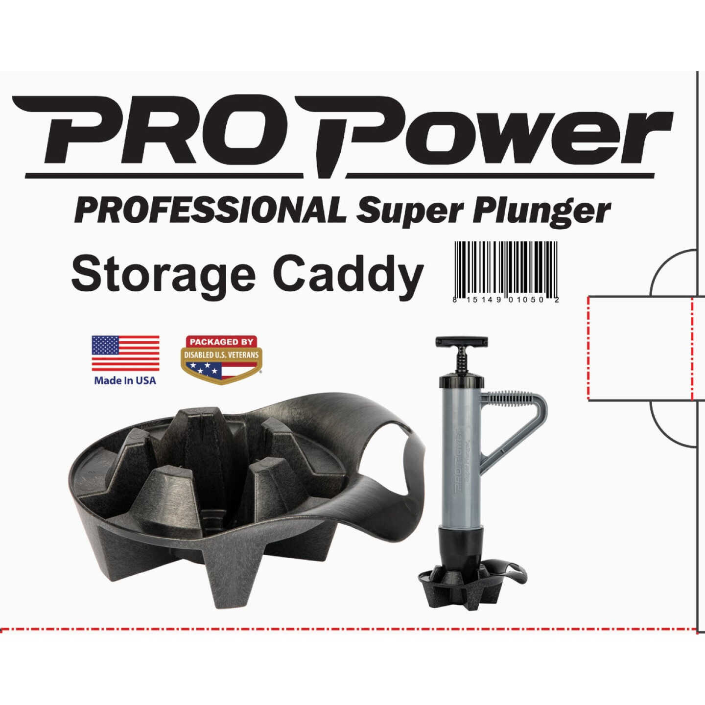 PRO Power Universal Toilet Plunger Caddy Image 2