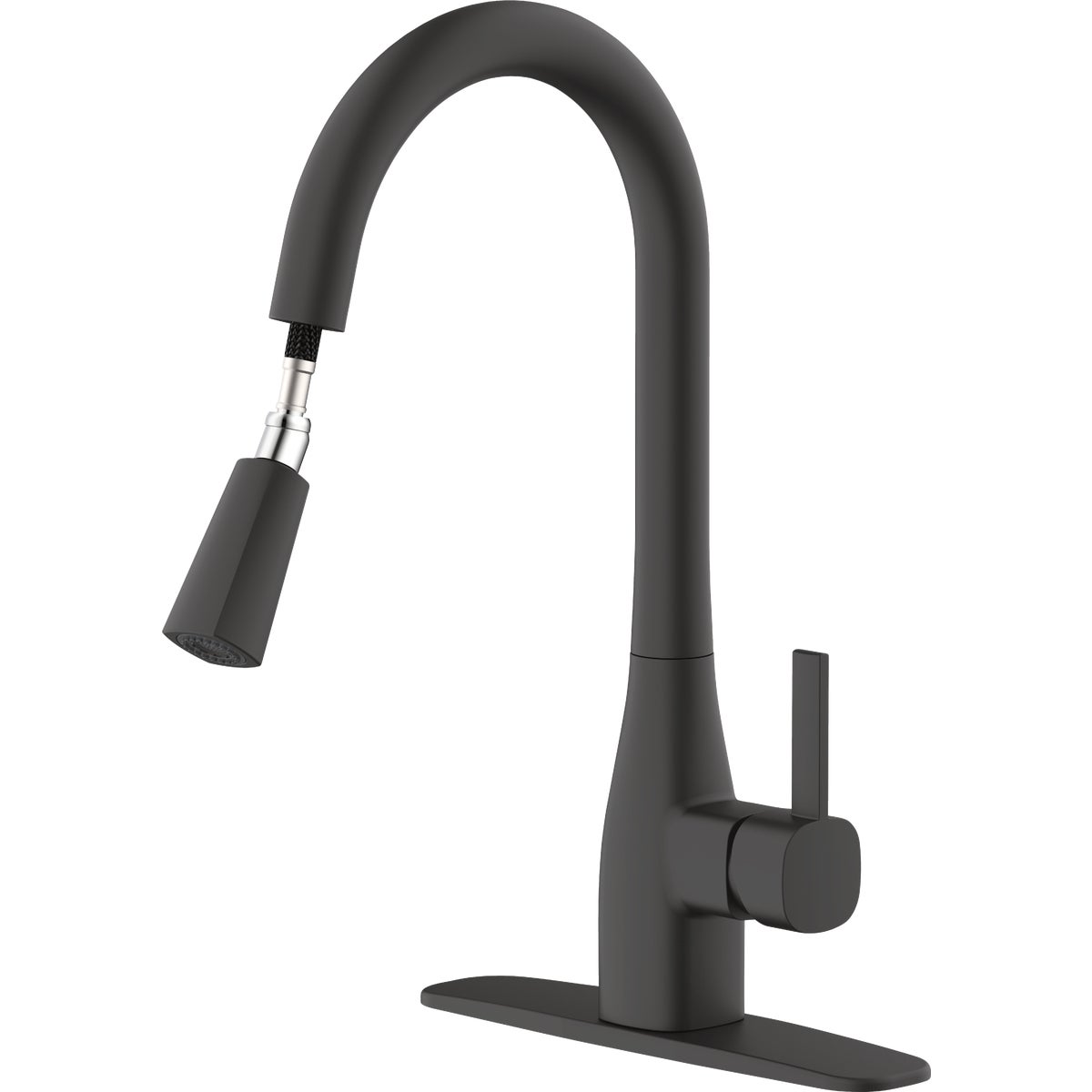 Home Impressions 1-Handle Pull-Down Kitchen Faucet, Matte Black Image 2
