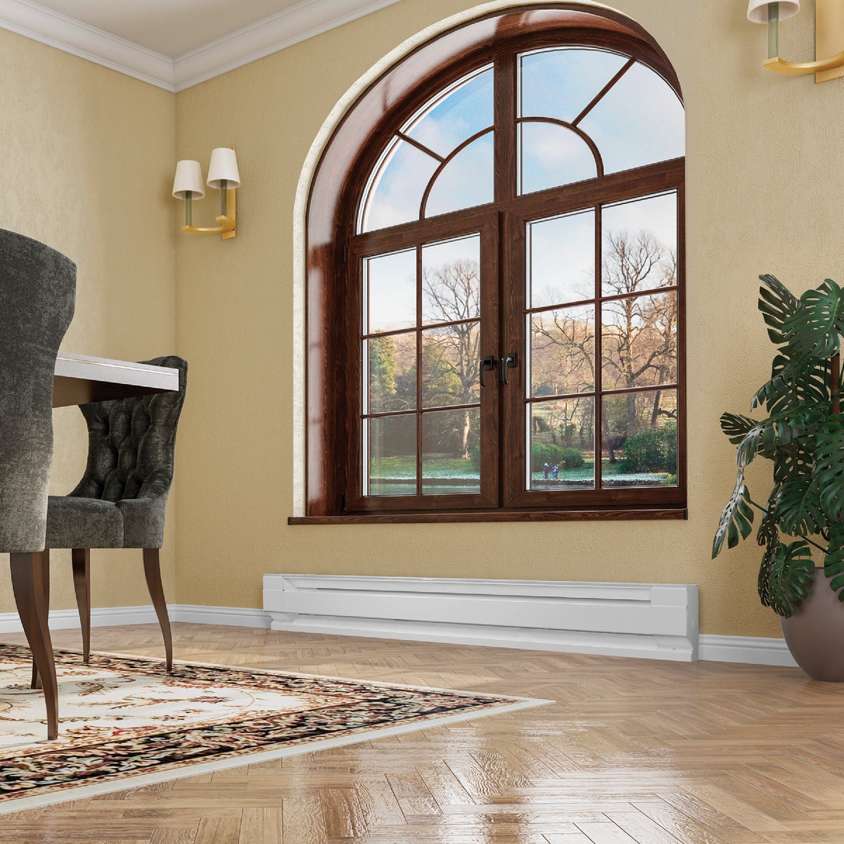 Cadet F Series 6 Ft. 1500W 120V Electric Baseboard Heater, White Image 2