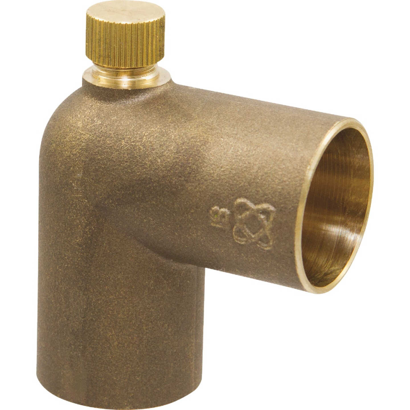 NIBCO 3/4 In. CxC 90 Deg. Copper Drain Elbow w/Cap (1/4 Bend) Image 1