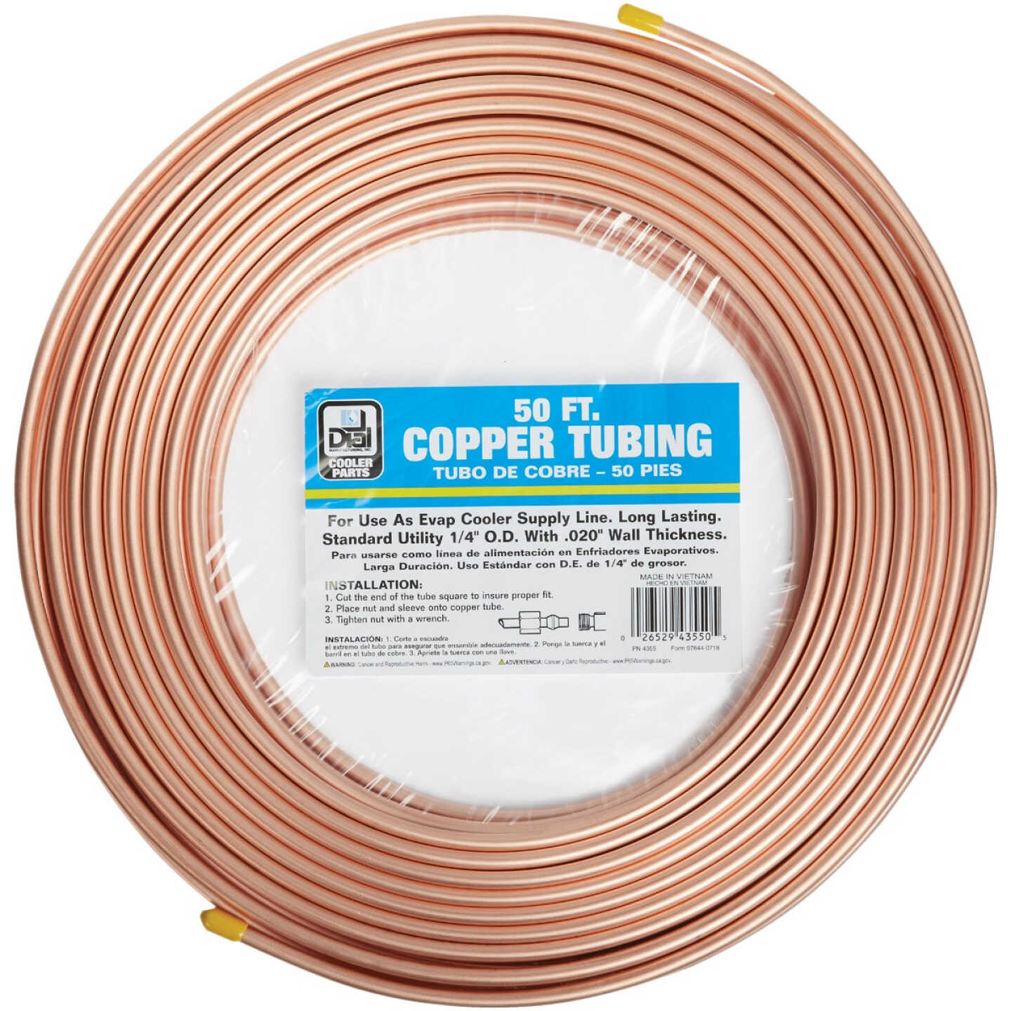 Dial 1/4 In. OD x 50 Ft. L Copper Tubing Image 1