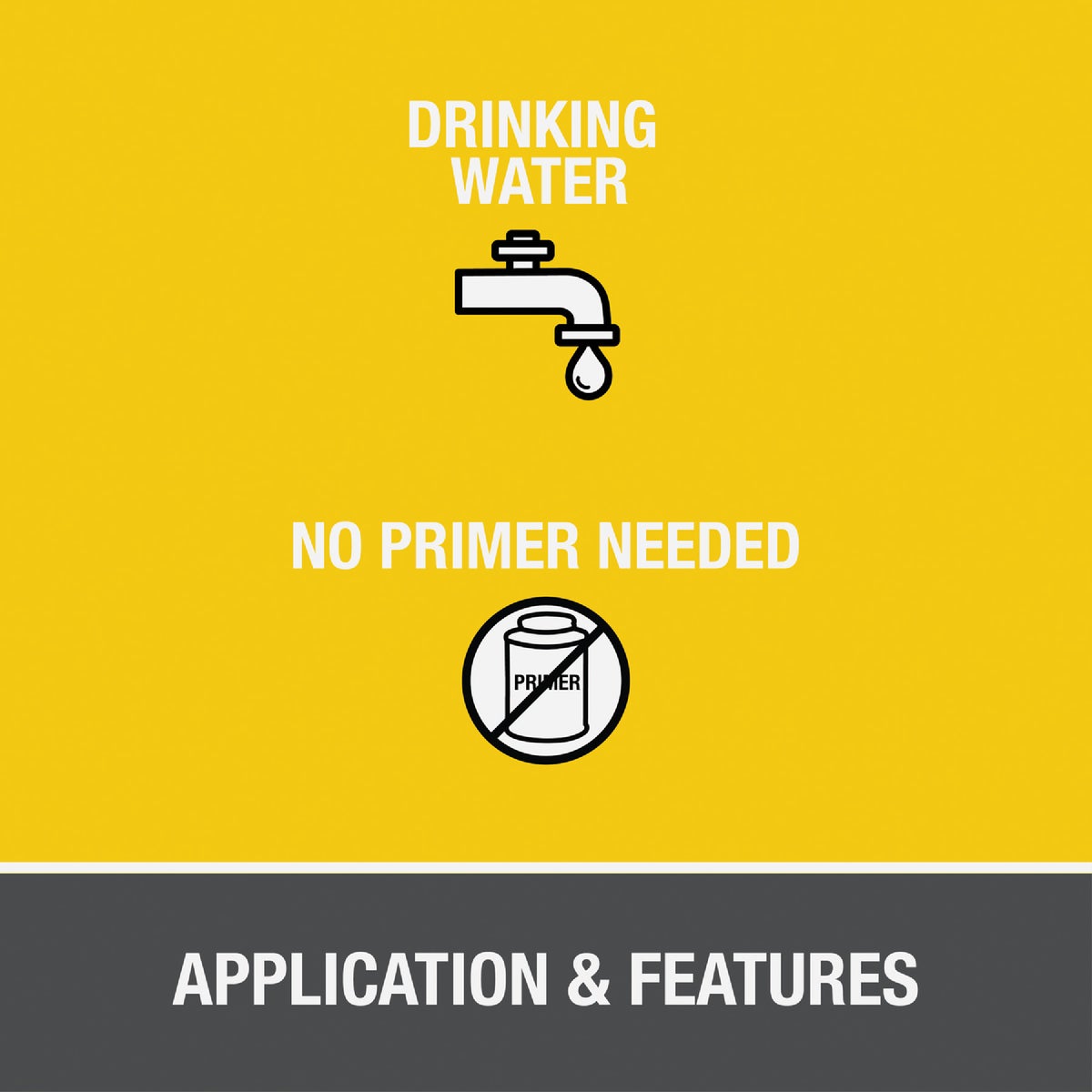 Oatey FlowGuard Gold 8 Oz. Medium Bodied Yellow All Weather One-Step CPVC Cement Image 3