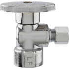 Do it Best 1/2 In. FIP x 1/4 In. OD Chrome-Plated Brass Quarter Turn Angle Valve Image 3
