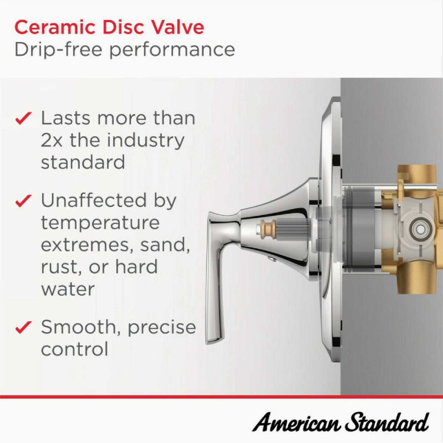 American Standard Cadet Brushed Nickel Single-Handle Lever Tub & Shower Faucet Image 2