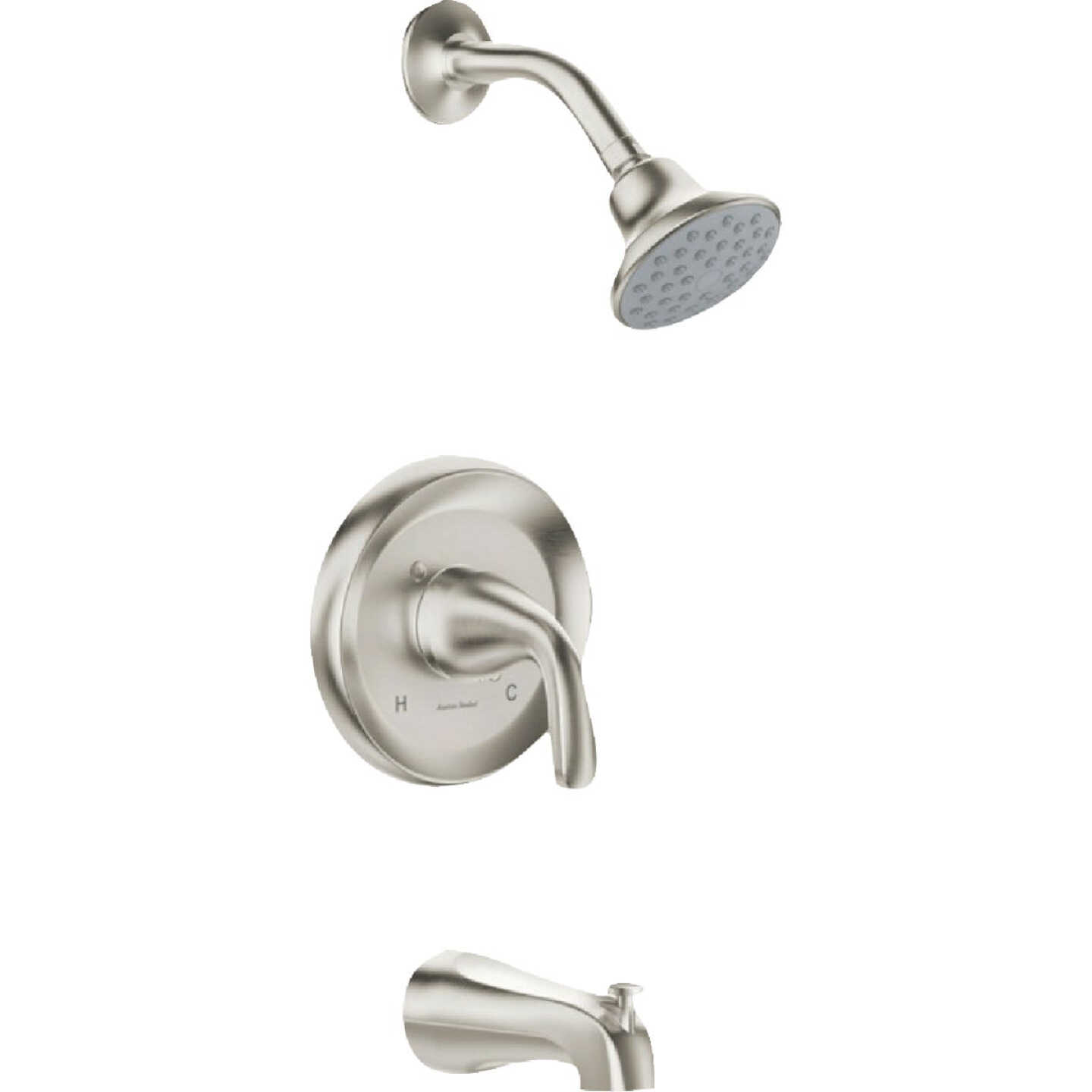 American Standard Cadet Brushed Nickel Single-Handle Lever Tub & Shower Faucet Image 4
