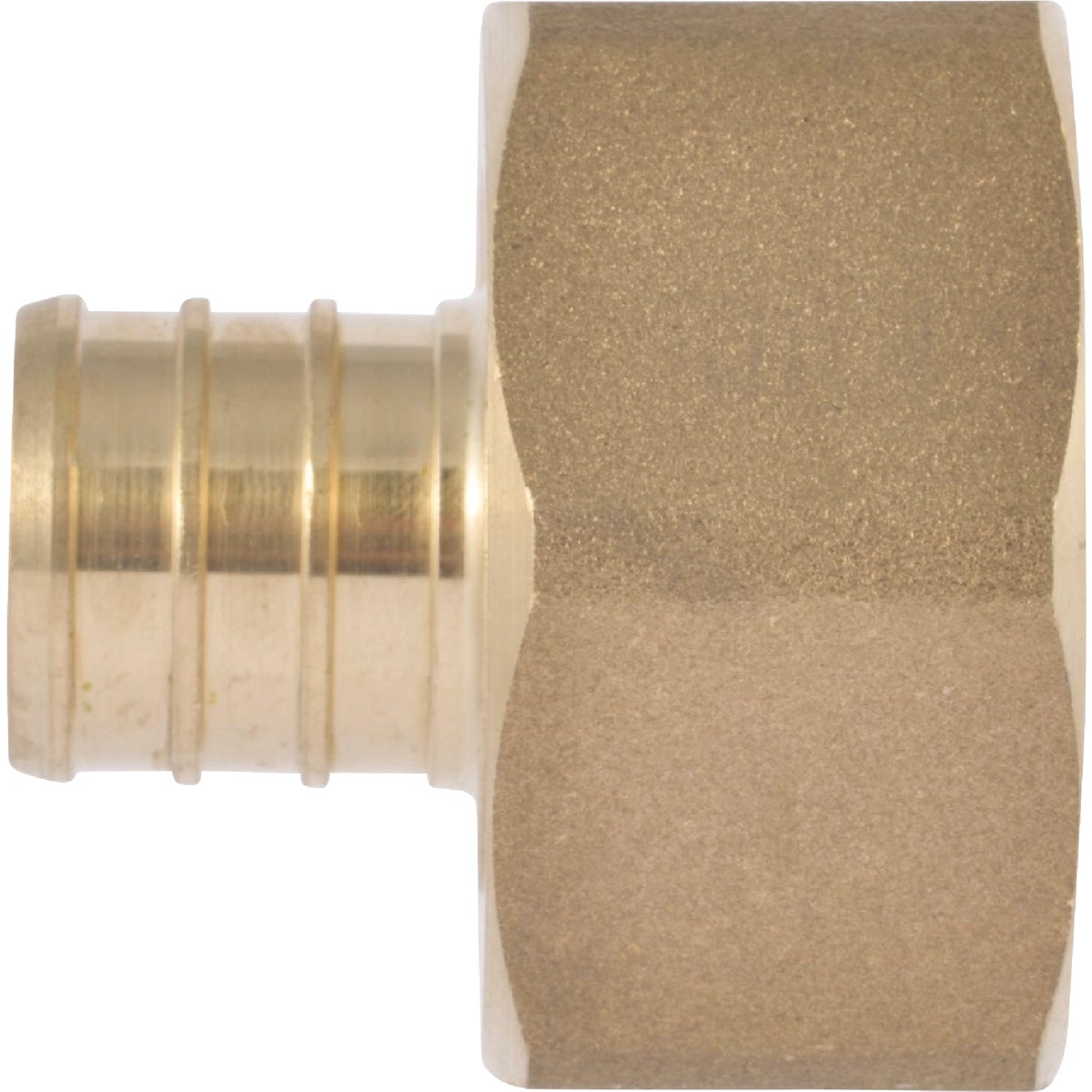 SharkBite 3/4 In. Barb x 1 In. NPSM Brass PEX Swivel Adapter Image 3