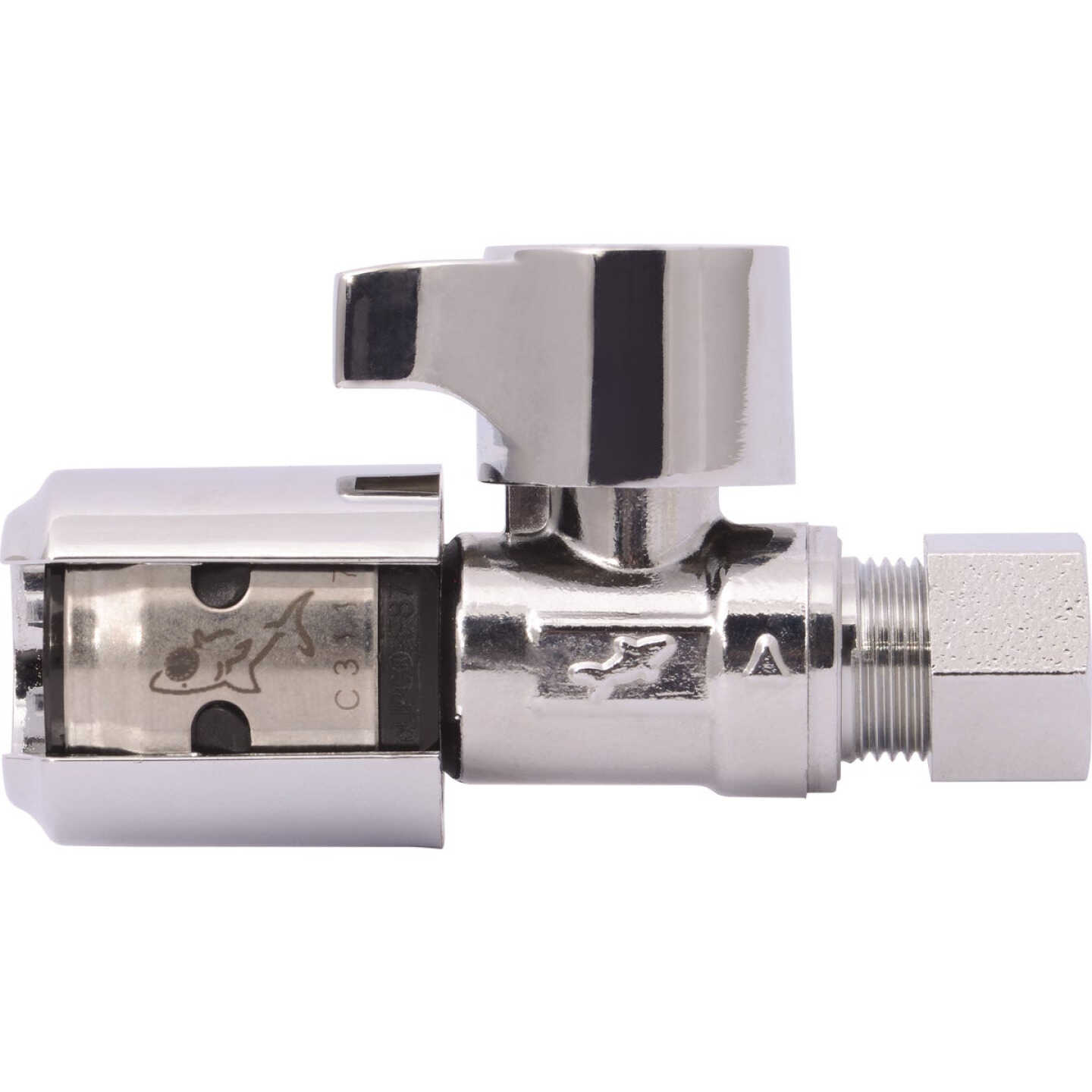 SharkBite EvoPex 1/2 In. x 3/8 In. Push-to-Connect Plastic Straight Valve Image 1