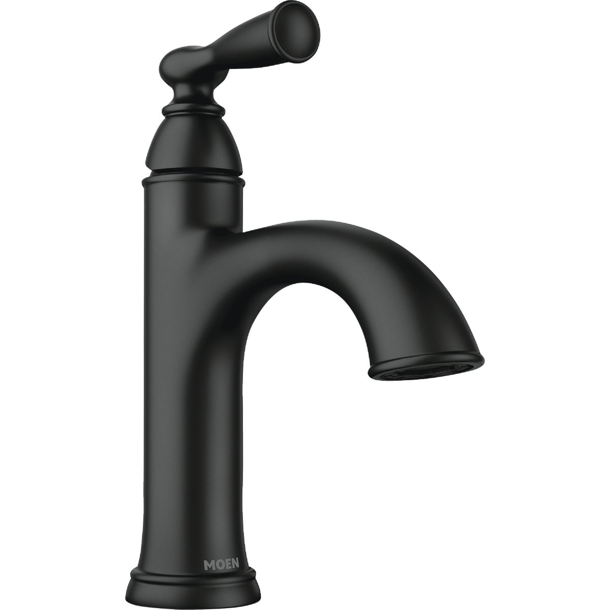 Moen Banbury 1-Handle Lever Centerset Bathroom Faucet, Matte Black Image 1