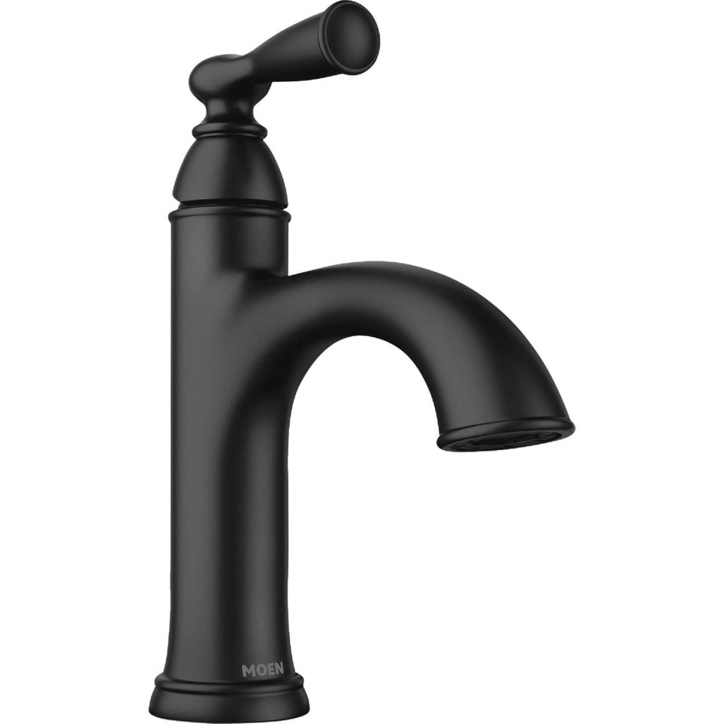 Moen Banbury 1-Handle Lever Centerset Bathroom Faucet, Matte Black Image 1