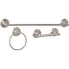 Home Impressions Aria Brushed Nickel 3- Piece Bath Hardware Set Image 1