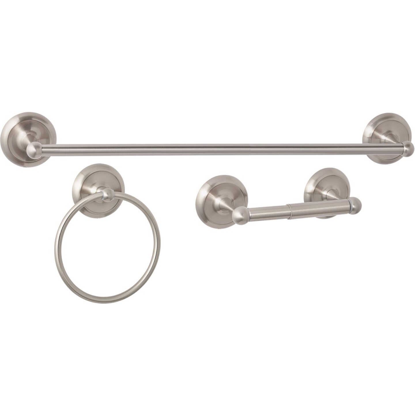 Home Impressions Aria Brushed Nickel 3- Piece Bath Hardware Set Image 1