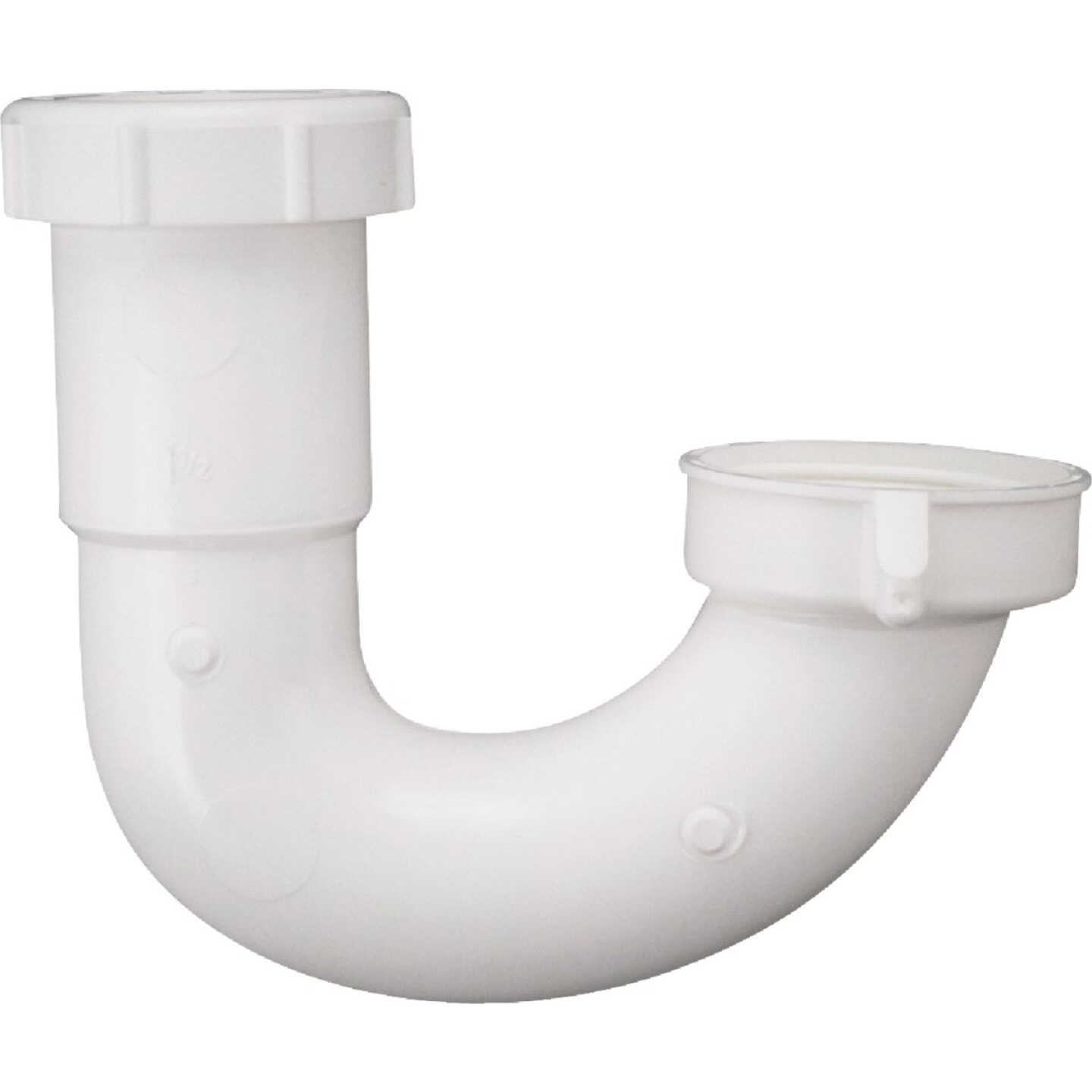 Do it Best 1-1/2 In. White Plastic Sink Trap J-Bend with Reducer Washer Image 3