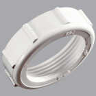 Do it Best 1-1/2 In. x 1-1/2 In. White Plastic Slip Joint Nut and Washer Image 1