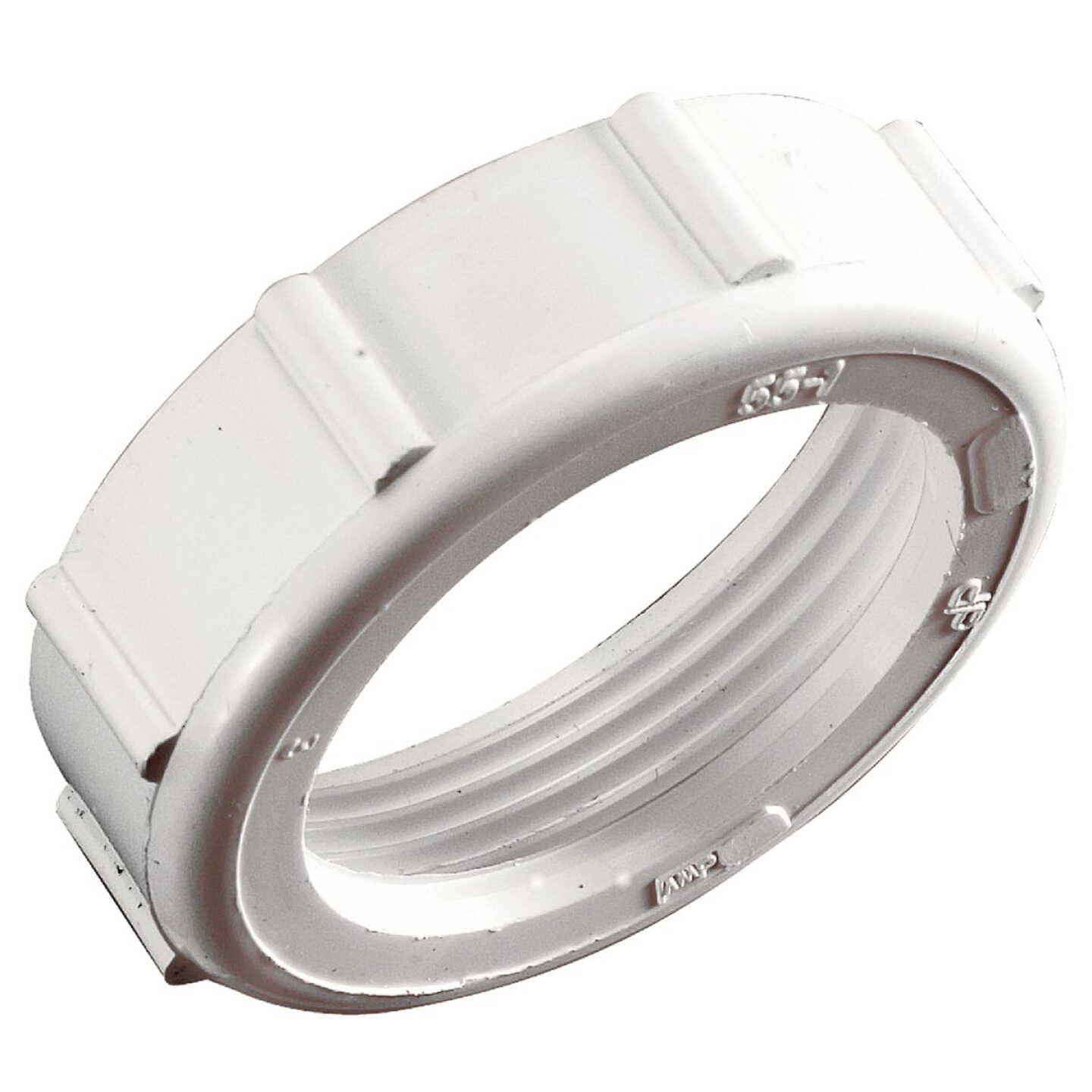 Do it Best 1-1/4 In. x 1-1/4 In. White Polypropylene Slip Joint Nut Image 2