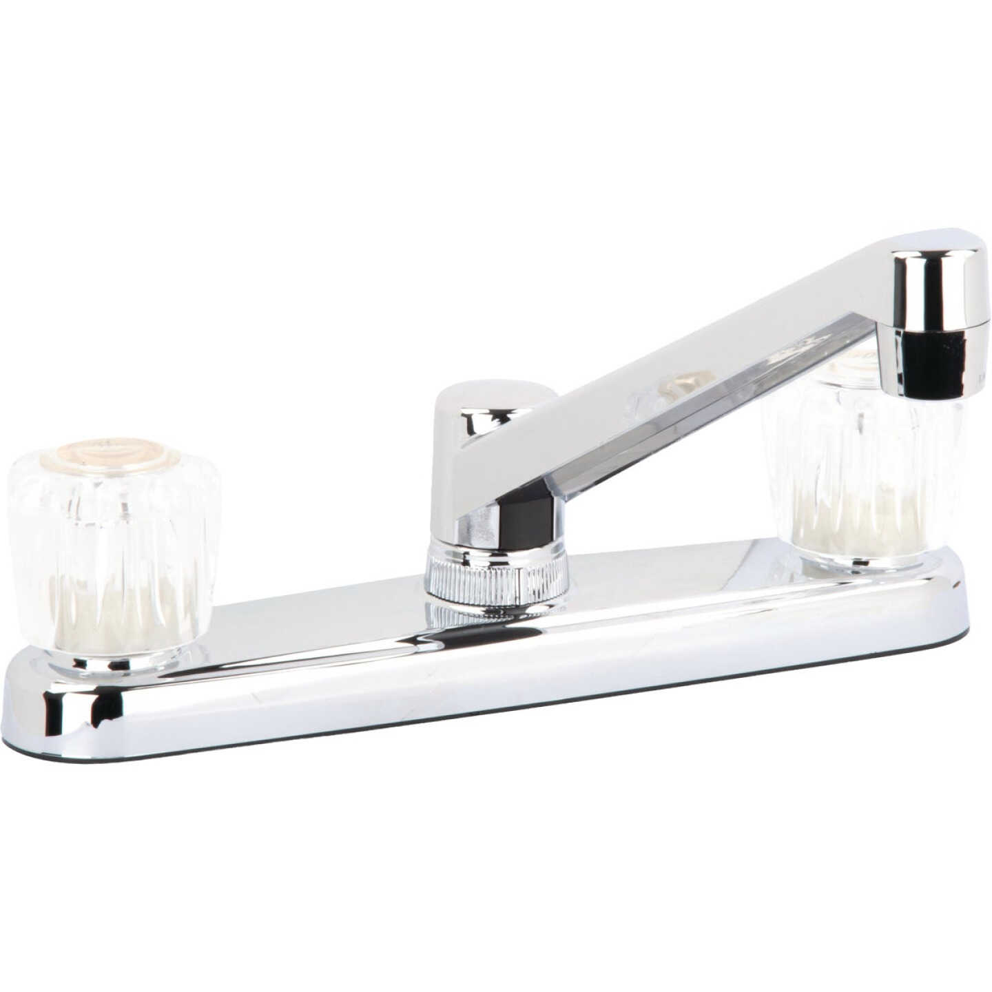 Homepointe Non-Metallic Kitchen Faucet with Dual Acrylic Handles, Chrome Image 1