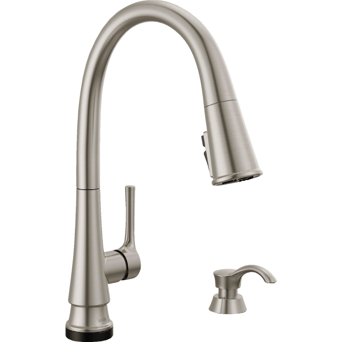 Delta Corwin 1-Handle Pull-Down Kitchen Faucet with Soap Dispenser, Stainless