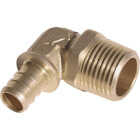SharkBite 1/2 In. Barb x 1/2 In. MNPT 90 Deg. Brass PEX Elbow (1/4 Bend) Image 1