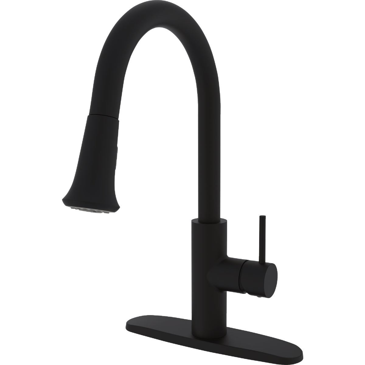 Compass Manufacturing 5134MB Brookfield 1-Handle Matte Black Kitchen Faucet