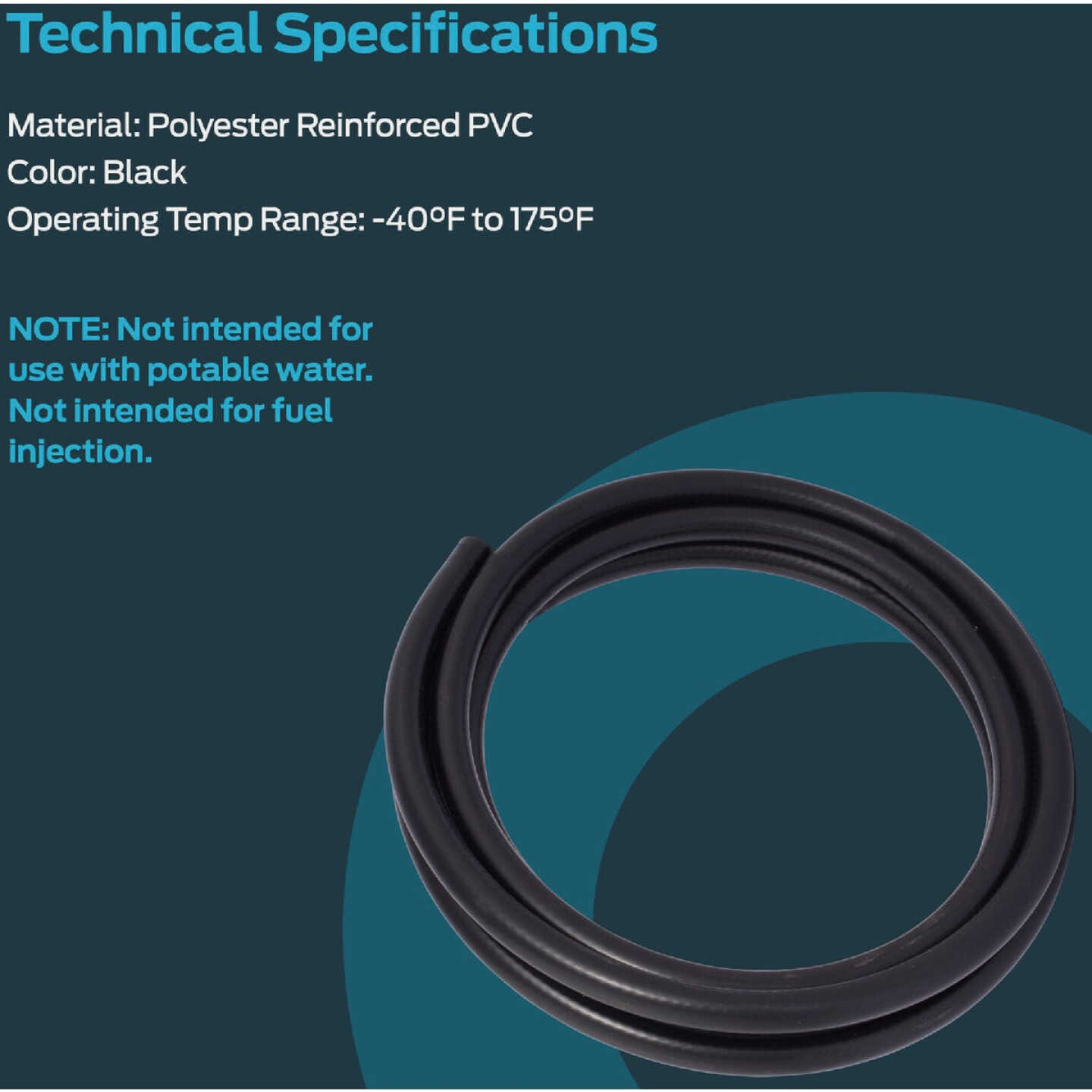 EZ-Flo 10 Ft. 1/4 In. ID Fuel Hose Image 5