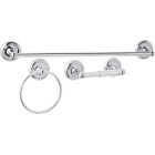 Home Impressions Aria Chrome 3- Piece Bath Hardware Set Image 1