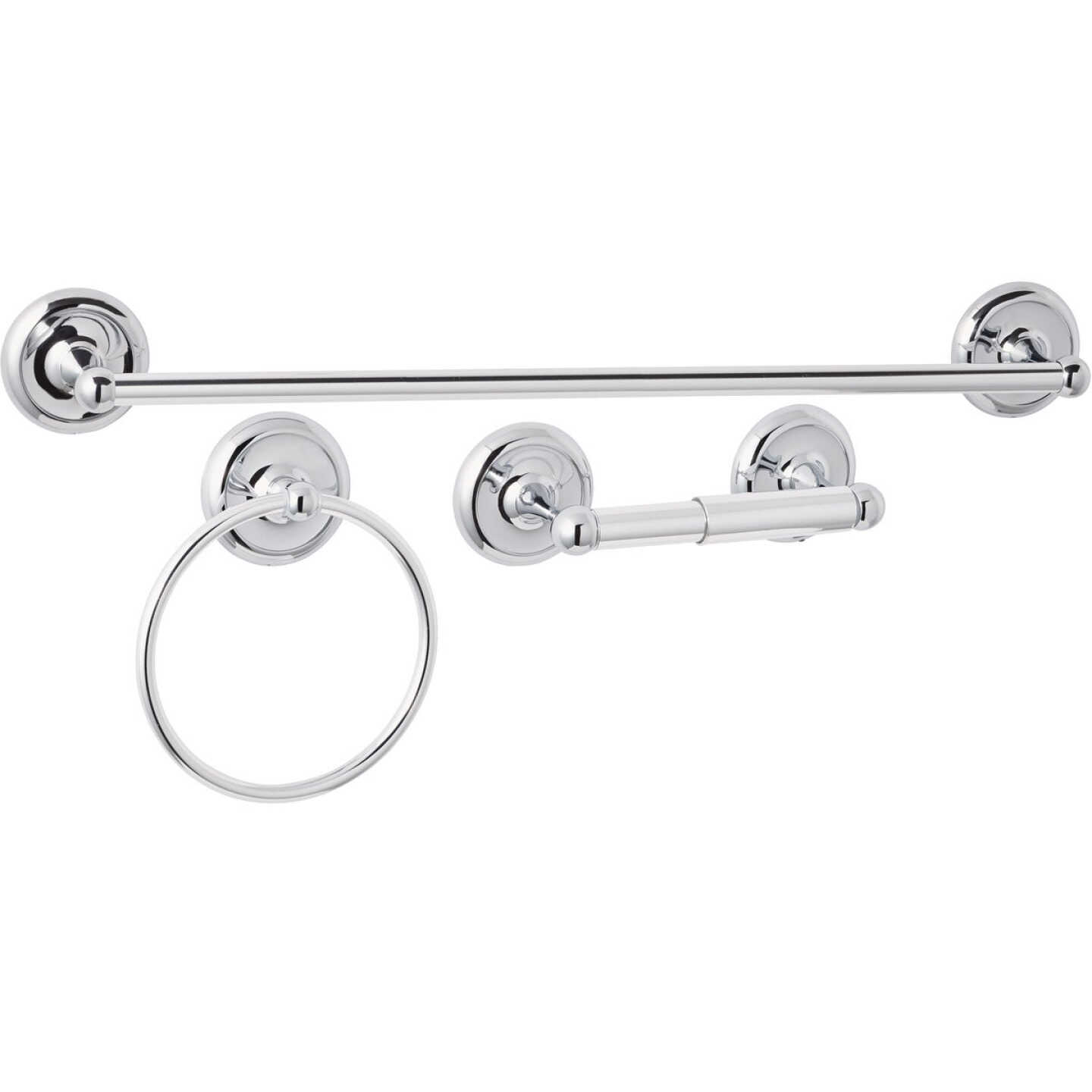 Home Impressions Aria Chrome 3- Piece Bath Hardware Set Image 1