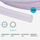 Eastman EZ-Flo 10 Ft. Braided Vinyl Tubing 5/8 In. ID x 7/8 In. OD Image 4