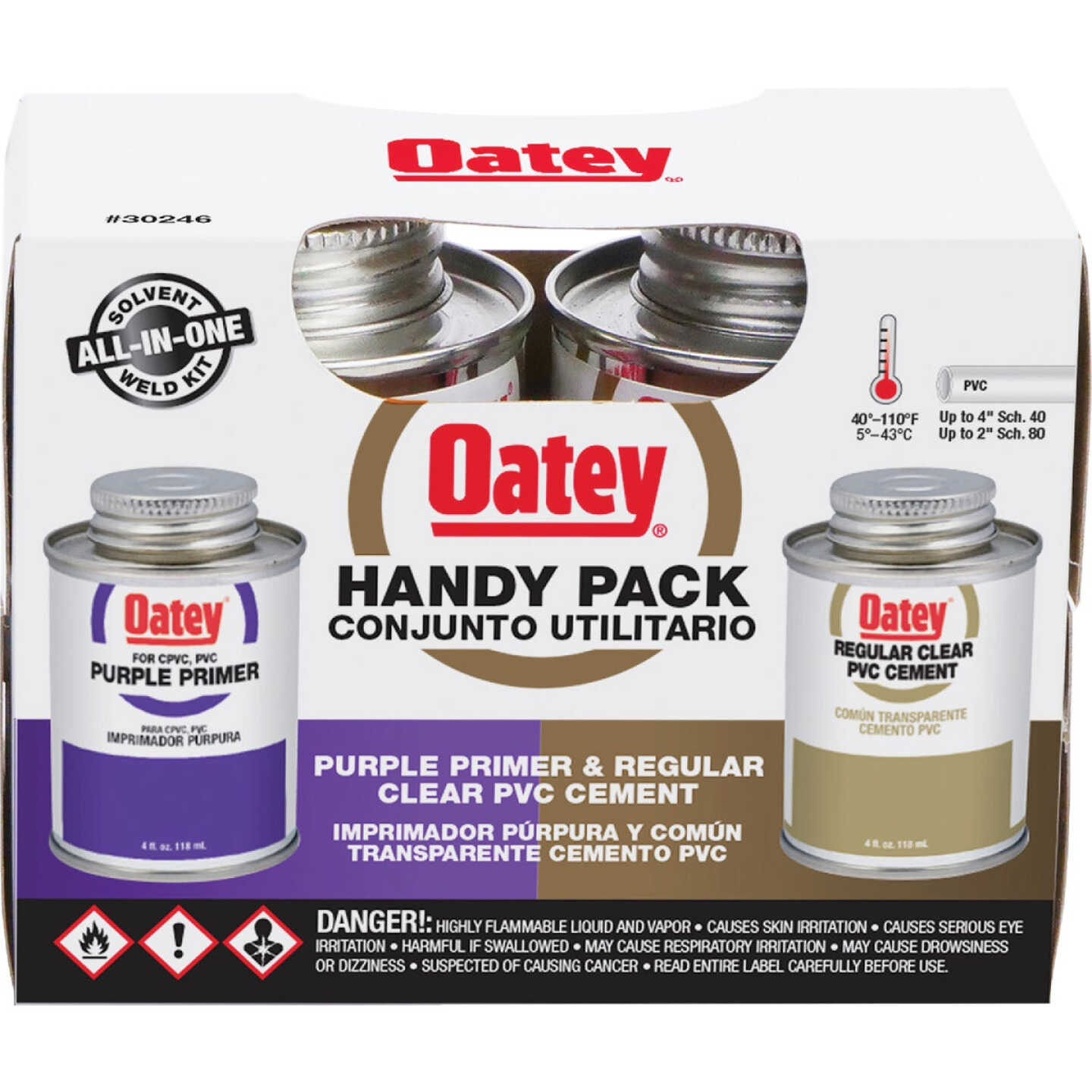 Oatey 4 Oz. Primer & Cement PVC Cement Kit Image 1