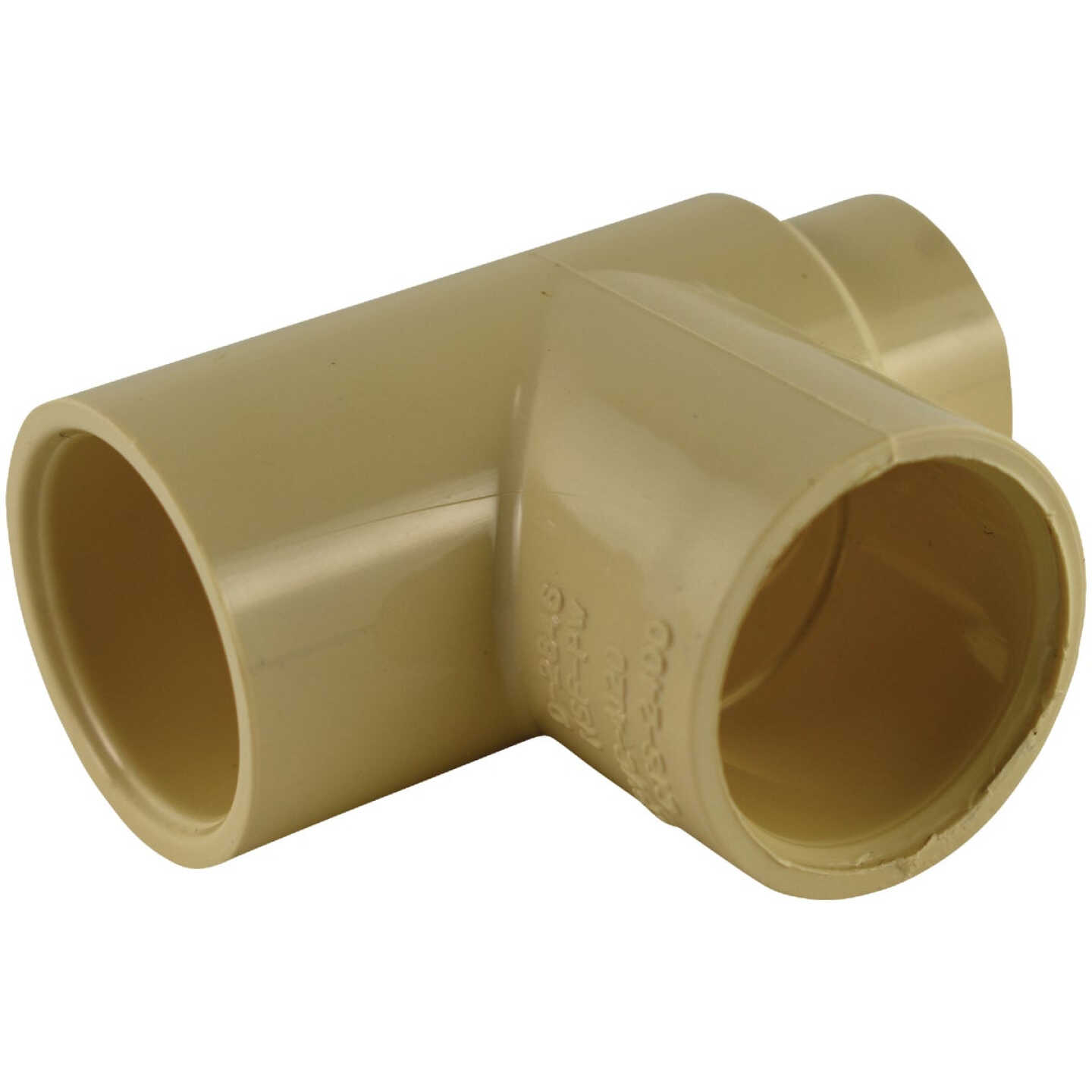 Charlotte Pipe 3/4 In. x 1/2 In. x 3/4 In. Solvent Weldable CPVC Tee Image 1