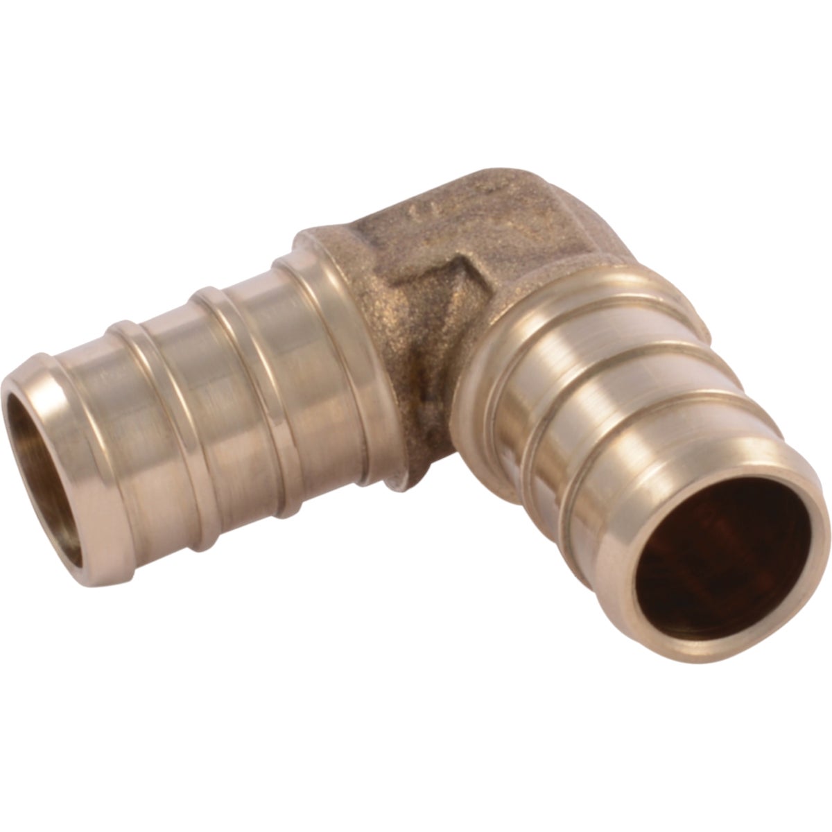 SharkBite 1/2 In. x 1/2 In. Barb 90 Deg. Brass PEX Elbow (1/4 Bend) (25-Pack) Image 1