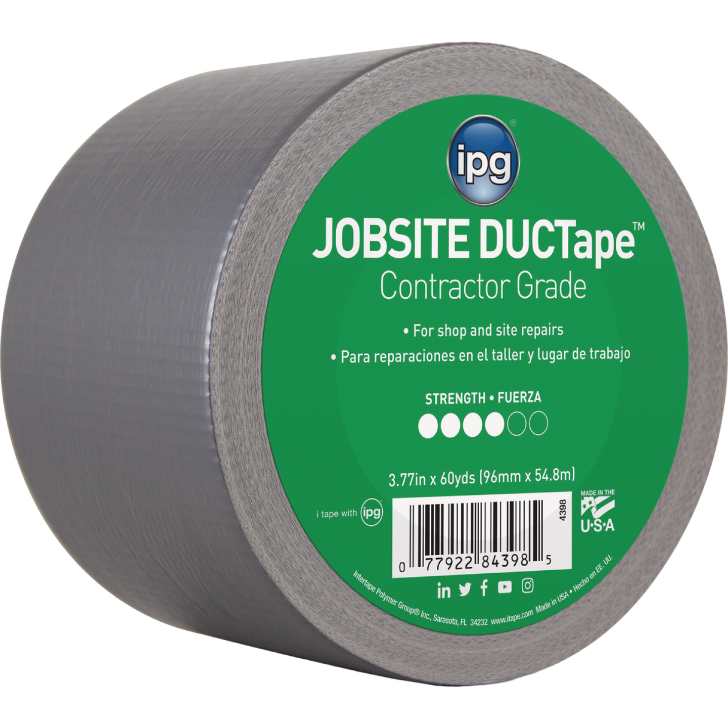 Intertape DUCTape 4 In. x 55 Yd. General Purpose Duct Tape, Silver Image 1