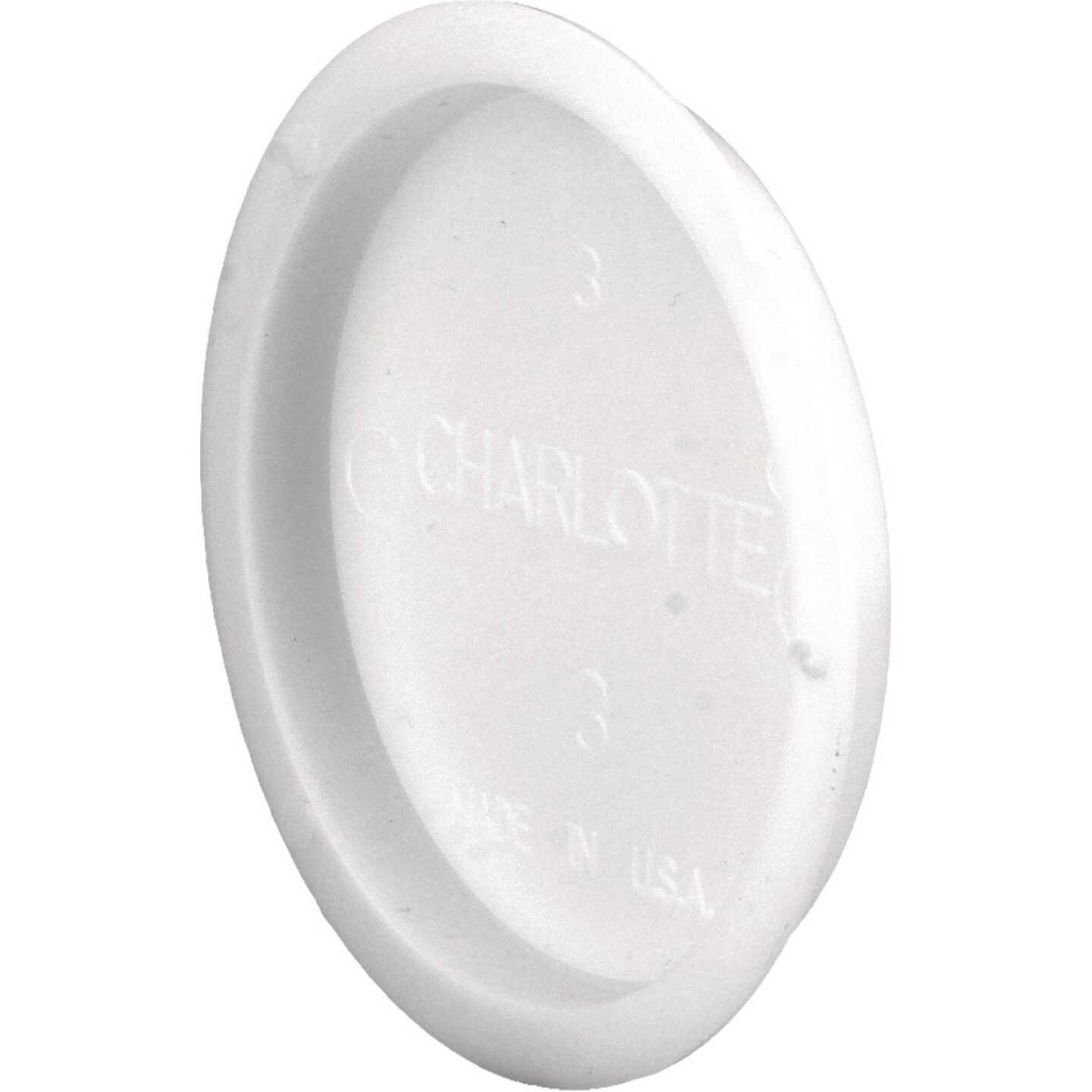 Charlotte Pipe 3 In. Schedule 40 DWV PVC Pipe White Test Cap Image 1