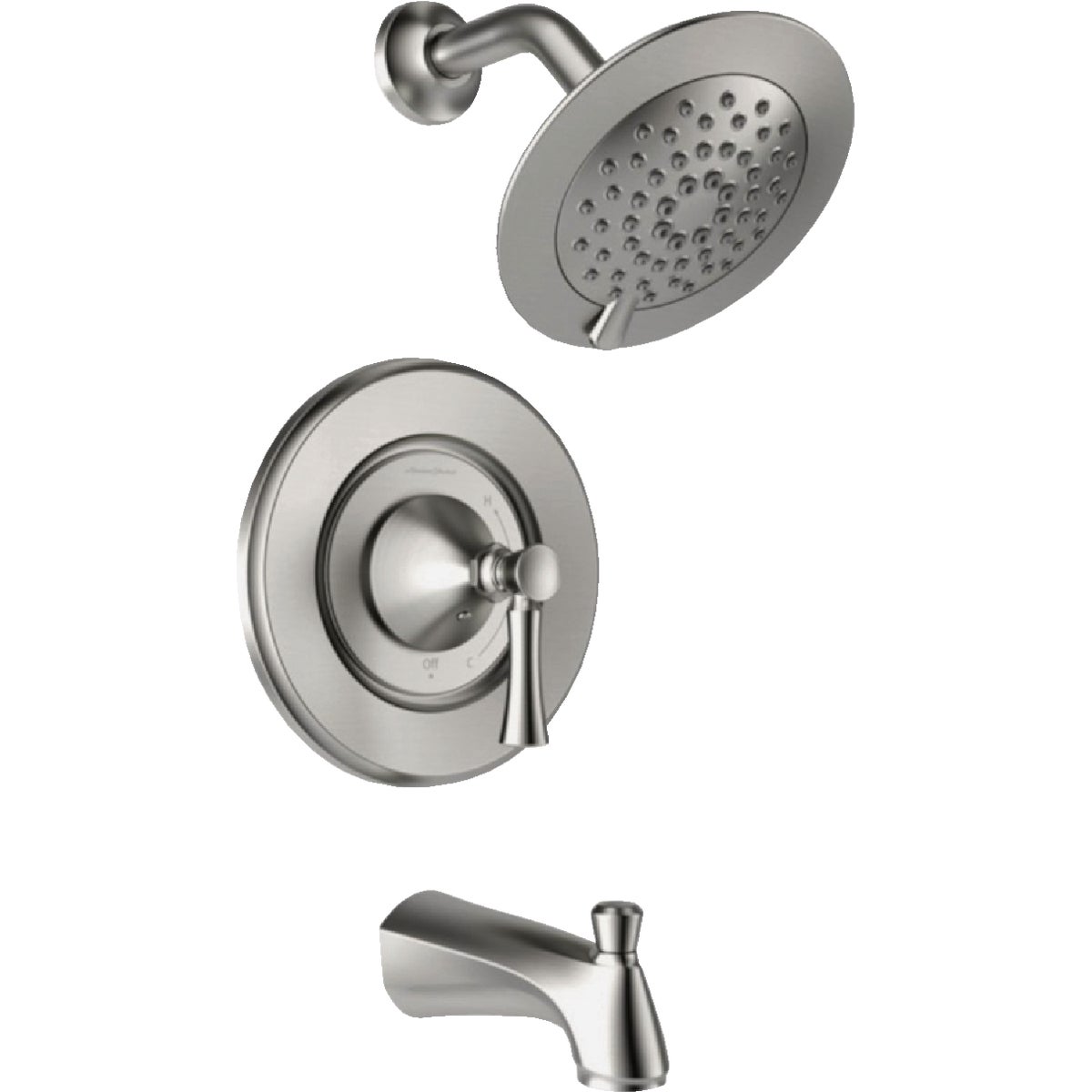 American Standard Chancellor Brushed Nickel Single-Handle Lever Tub & Shower Faucet