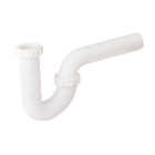 Do it Best 1-1/2 In., 1-1/4 In. White Plastic Flexible P-Trap Image 3